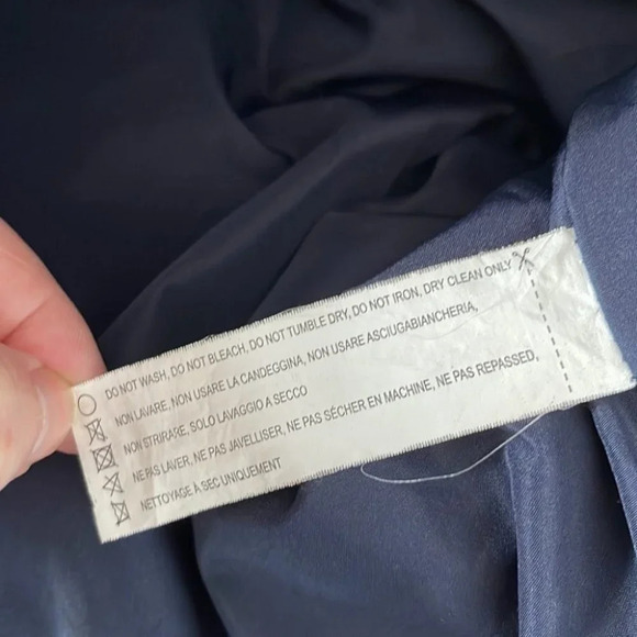 THREAD AND SUPPLY Quilted Vest Navy Blue Outerwear Zipper Pockets Coastal Size S - Picture 8 of 11